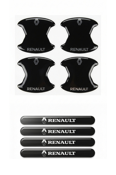 İntervex Global Premium Kapı Kolu Çizik Önleyici (8’li Set) – Siyah & Şeffaf ...