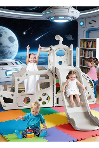 Yoawllty زحليقة للأطفال، زحليقة ذات طابع فضائي مناسبة للاستخدام الداخلي والخا...