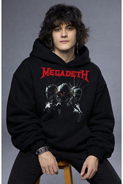 Fuddy Moda Ουνισέξ oversized Μέγκαντεθ με τύπωμα με κουκούλα Φούτερ