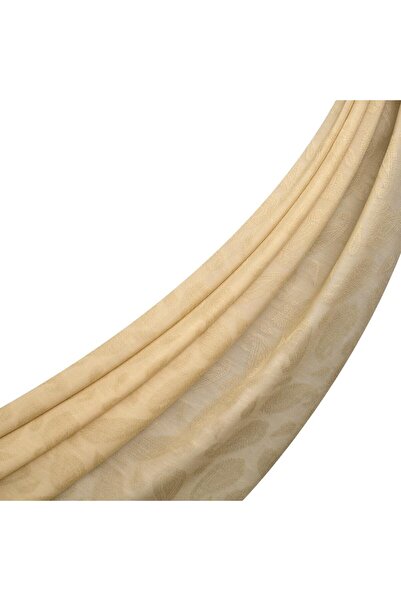 ipekevi Σάλι με Μονόγραμμα - Σχέδιο Πέισλι - Μπεζ