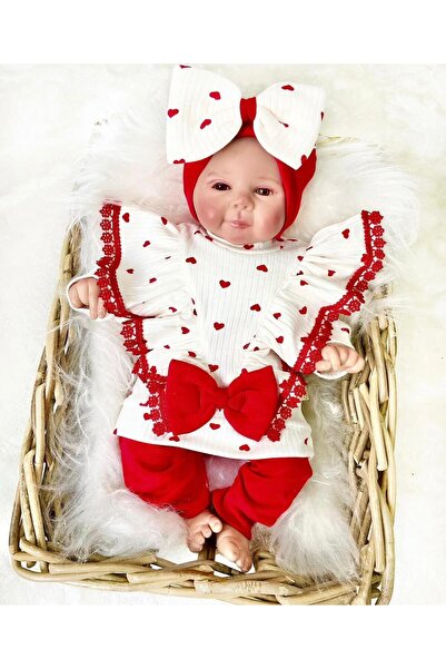 pony baby 'pony ile özel hisset' Lace Piece Heart-Throb Baby Girl Set