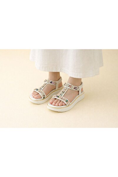 TRENDYSHOSE 9658 Stoned Comfortable Sole Sandals