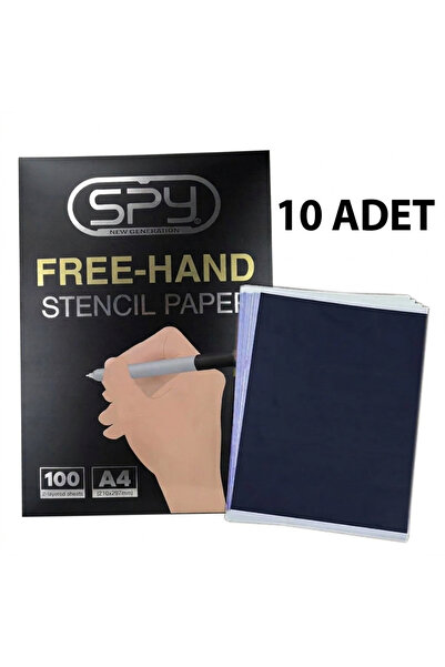 DRAGONTATTOO Spy Freehand Drawing Carbon Tattoo Transfer Paper A4 Size 10 Pcs