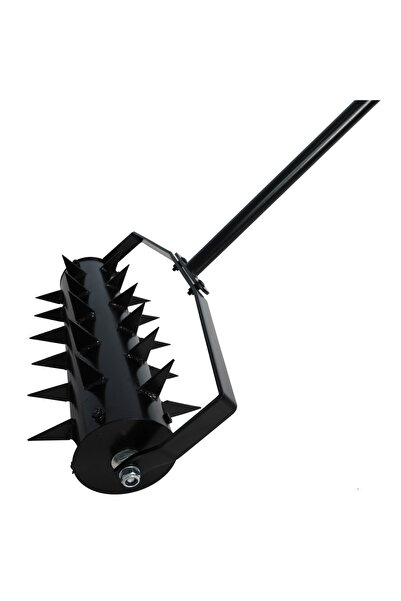 SERSIMO Aerator manual de gazon cu roți și țepi pentru afânarea solului, cons...