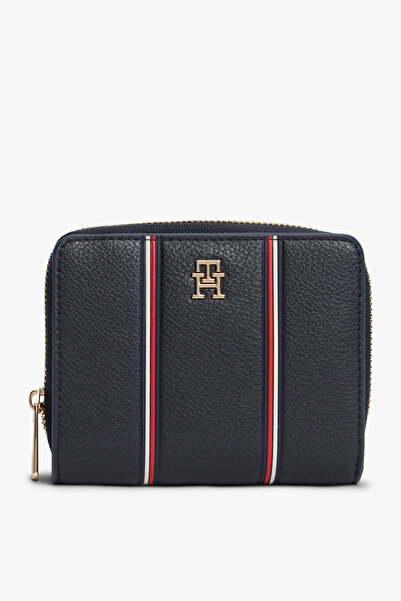 Tommy Hilfiger Th Kadın Icon Medium Za W/Flap Corp Navy Blue Wallet