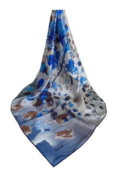 Aker mătase K crep EȘARFĂ SATINATĂ SEZONUL DE VARĂ 2026 9126701-322