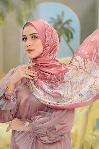 Buttonscarves شال ليتل ميرميد 2.0 من الساتان - ستارفيش