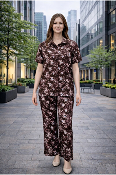 Clyfora Gül Patterned Shirt Set