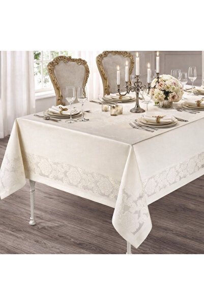 Tekstil Marketi Jumbo Carefree Board Beige Table Cloth Desk Cloth Erasable Di...