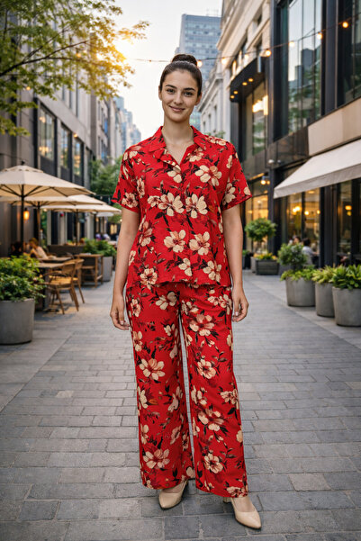 Clyfora Floral Print Shirt Set