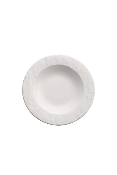 Zass Ceramic plate set with rock texture – 6 pieces ZG-DS 02 White