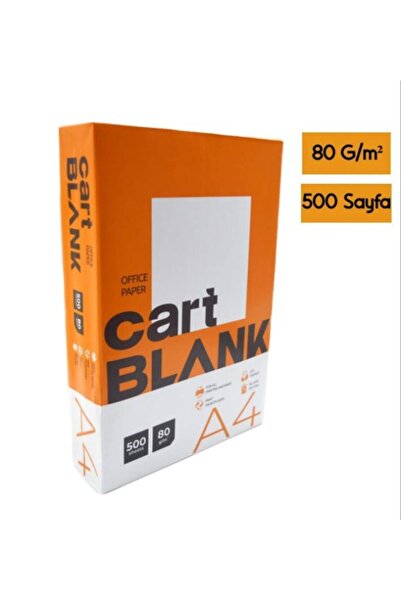 Cart Blank A4 Fotokopi Kağıdı 2 ADET 80 G/m² 1000 li Paket