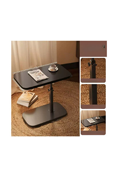 Generic Height-Adjustable 360° Swivel C Table | Multifunctional Side Table fo...