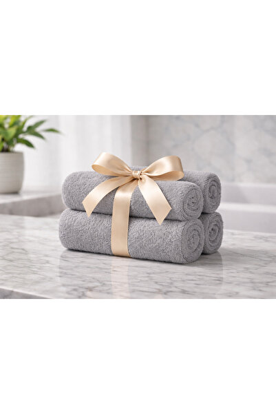 The Cotton Connection Terry Cotton Face Towels - Set of 4 | Ultra Soft, Highl...