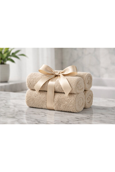 The Cotton Connection Terry Cotton Face Towels - Set of 4 | Ultra Soft, Highl...