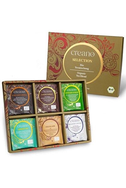 Creano Set cadou Tea Blend Selection Ceaiuri Mixte, 24 pliculețe de ceai cu 6...