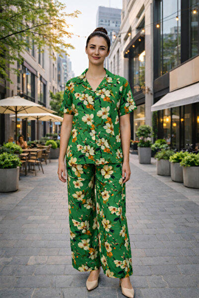 Clyfora Floral Print Shirt Set