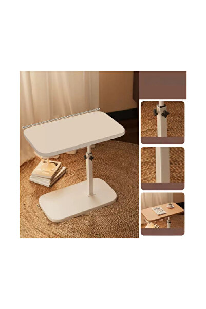 Generic Height-Adjustable 360° Swivel C Table | Multifunctional Side Table fo...