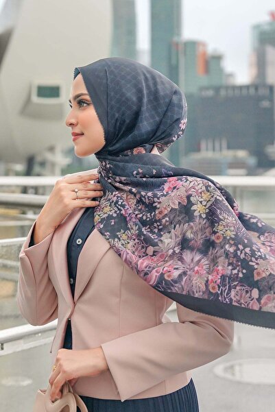 Buttonscarves Singapore Saten Şal - Orchard Road