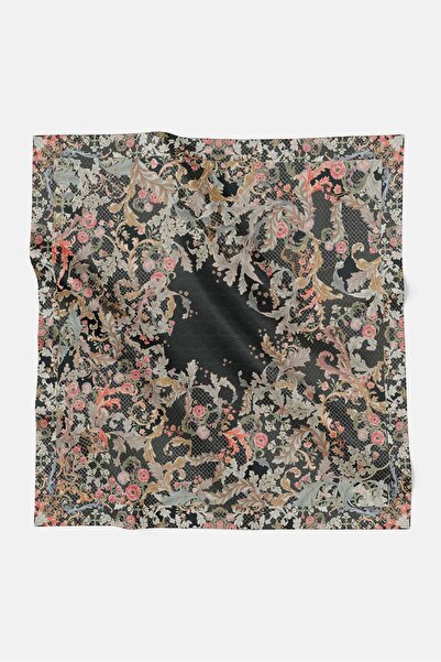 Buttonscarves وشاح رويال جرانديور فوال - أونيكس