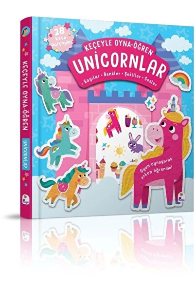 İndigo Kitap Keçeyle Oyna - Öğren Unicornlar (Ciltli)