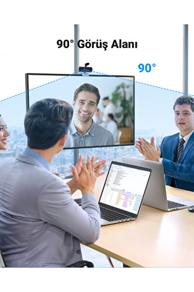 Ugreen كاميرا ويب يوجرين CM678 بدقة Full HD 1080p، ميكروفون مزدوج مع تقليل الضوضاء وتصحيح تلقائي للإضاءة، زاوية 85° ودوران 360°، كابل USB-A بطول 2 متر – رمادي