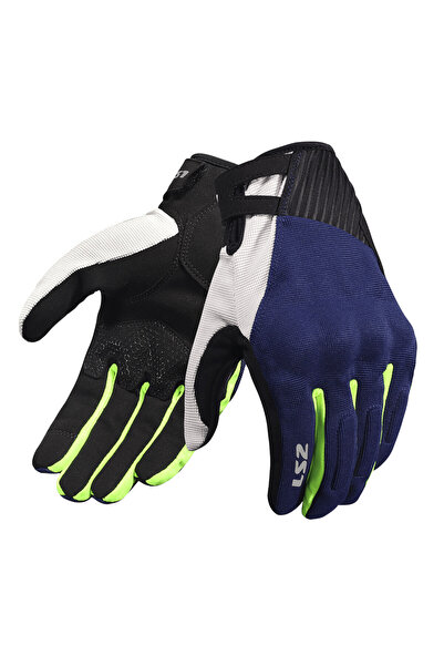 LS2 قفازات DART 2 EVO باللون الأزرق والأصفر النيون