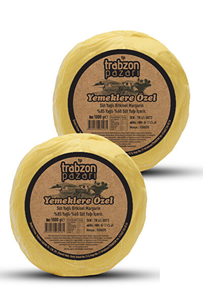 TRABZON PAZARI Az Tuzlu Yemeklik Trabzon Yağı 2x1 Kg