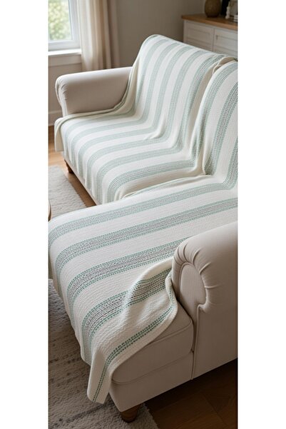 Tekstil Marketi فخمة قطن لوكس 160 × 300 غطاء أريكة شالات أريكة مزدوج الوجهين ...