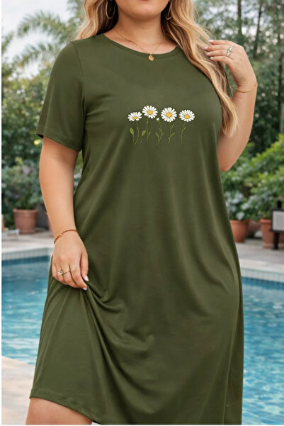 HOFFNUNG Unisex Short Sleeve Round Neck Sun Flower Solid Color Long Tshirt