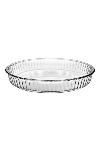 Borcam Round Glass Tray Clear 2.95Liters