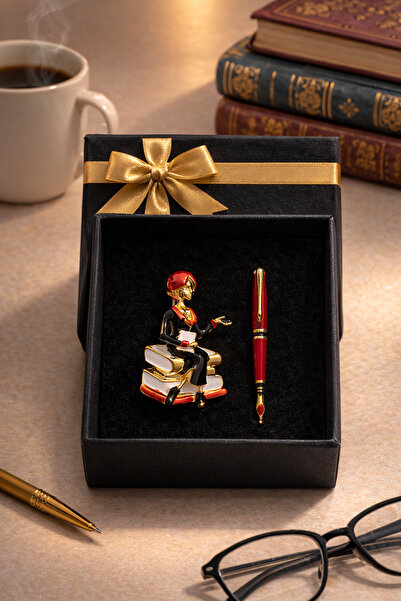 PULİNİN DÜKKANI Öğretmenlere Özel Metal Broş | Öğretmen Hediyesi | Kitapsever...