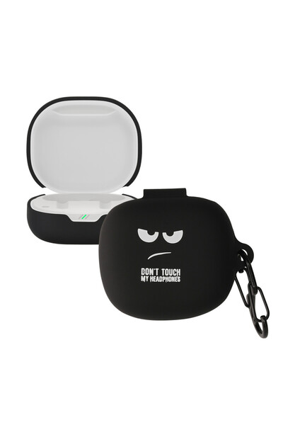 KWmobile Θήκη για JBL Wave 300 TWS, Σιλικόνη, Μαύρη, 59786.01