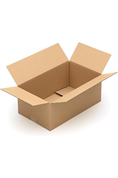 duchic عبوة من 10 صناديق نقل من الورق المقوى، سعة 25 كجم، بني اللون، مموج، قا...