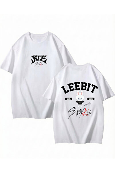Touz Moda Stray Kids Leebit Karma Baskılı Unisex Oversize T-Shirt