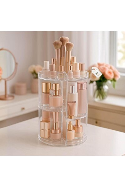 View star Viewstar 360° Rotating Clear Acrylic Makeup Organizer – Large Capac...