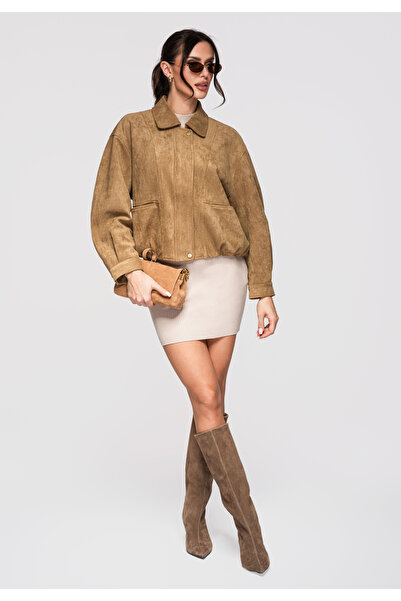 OMBRE Women's Elegant Bomber Jacket OW-JANP-0115