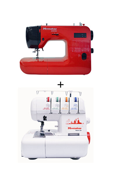 Moonstar ev tipi dikiş makinaları 2li set