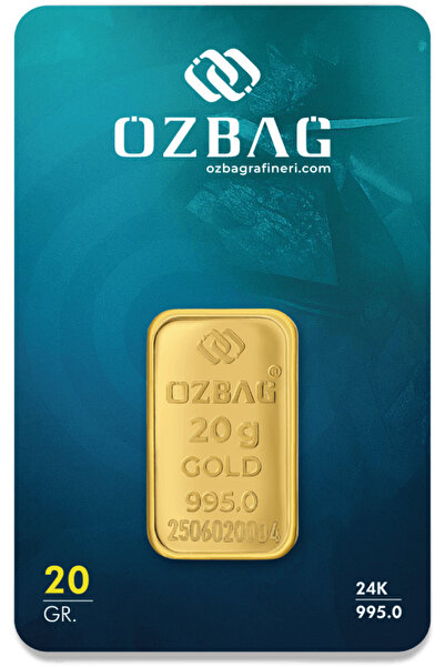 Özbağ 20 Gr. Rafineri Külçe Altın