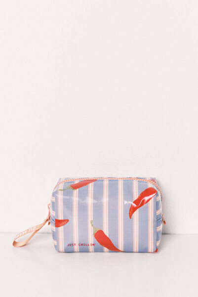 Women'secret حقيبة زينة صغيرة مخطط مقاومة للماء