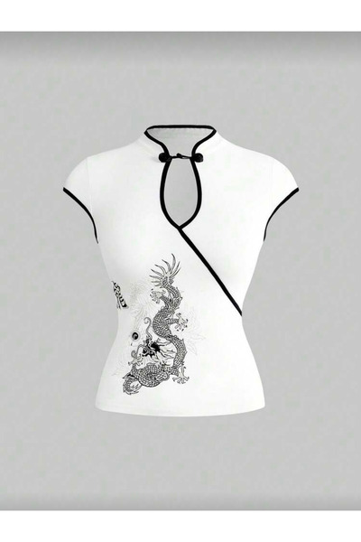 Gofeel Anime Chines Chinese Buttoned Blouse