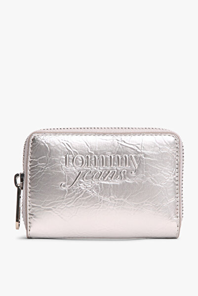 Tommy Hilfiger Tjw Women's Must Small Za Metallic Gray Wallet