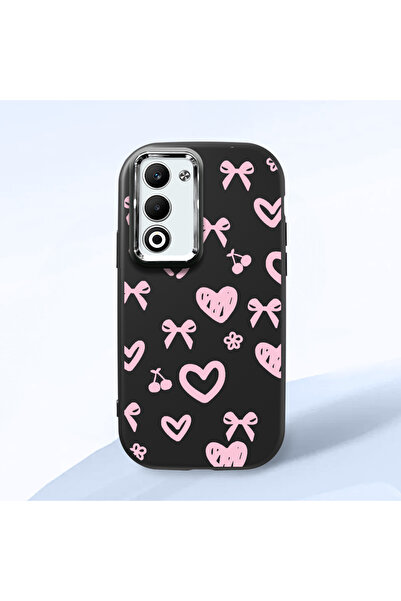 CASEVIBE Oppo A5 4G/5G Uyumlu Moda, dolu dolu kalp desenli yüksek kaliteli te...