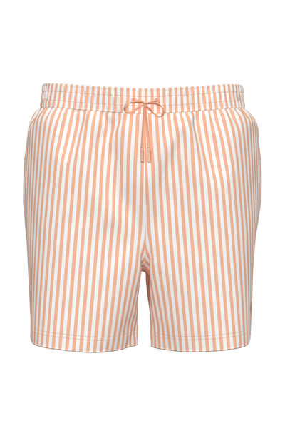 Calvin Klein Men's Medium Waistband Drawstring Orange Swim Shorts