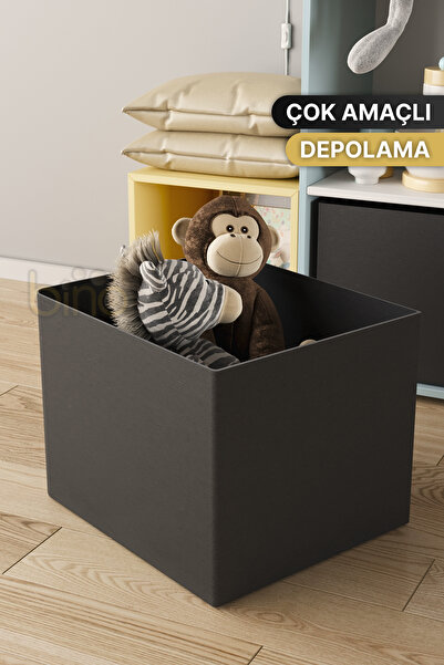 Bino Saklama Kutusu Çok Amaçlı Sepet Kumaş Organizer Dolap İçi Düzenleyici Çe...