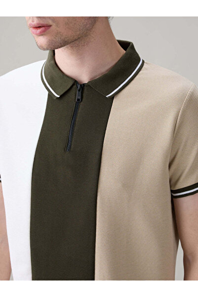 STATUS QUO Striped Regular Fit Multicolor Polo T-shirt