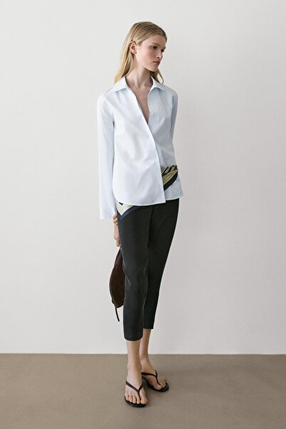 Massimo Dutti Pamuklu poplin gömlek