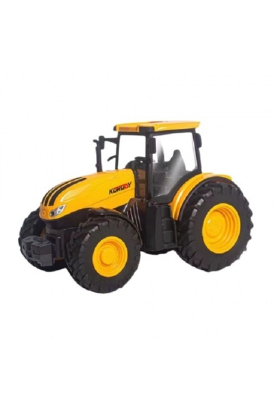 Noname Tractor galben cu sunete si lumini, scara 1:24, cu frictiu...