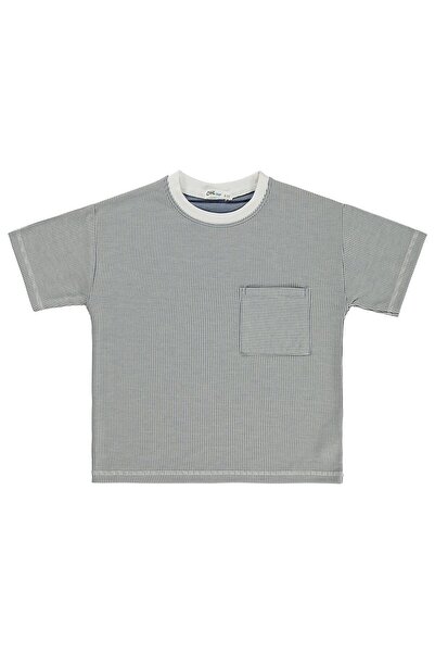 Civil Boys Karyoka Stitched T-Shirt for Ages 10-13 - Blue 13-14 Years