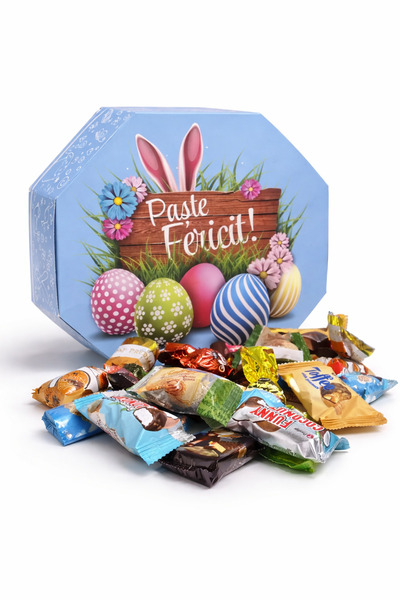 UkrainaSHOP Pachet Dulce de Paște – Cutie Cadou cu bomboane asortate 380 gr